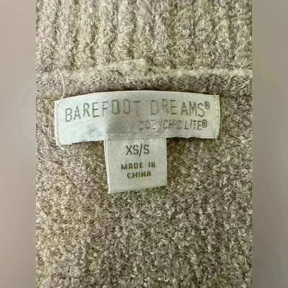 Barefoot Dreams Med Circle CozyChic Lite Shawl Collar Open Front Size XS/S - Picture 8 of 11